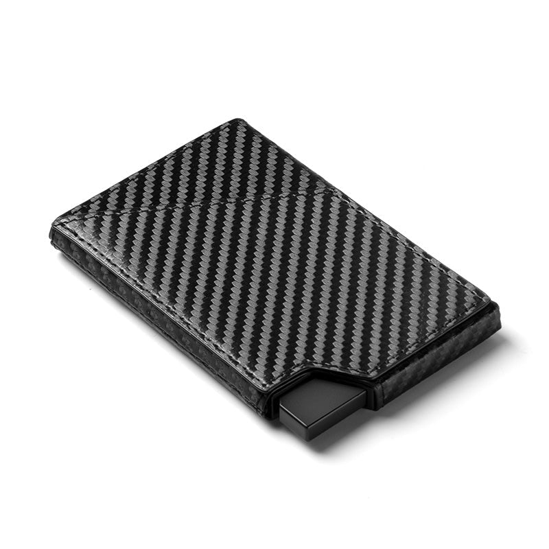 LyfeWallets pocket sized aluminum and leather multi-purpose wallet